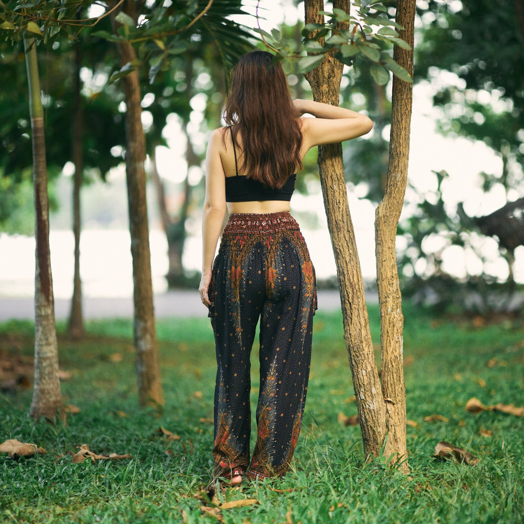 Boho Peacock Pants - Lannaclothesdesign Shop