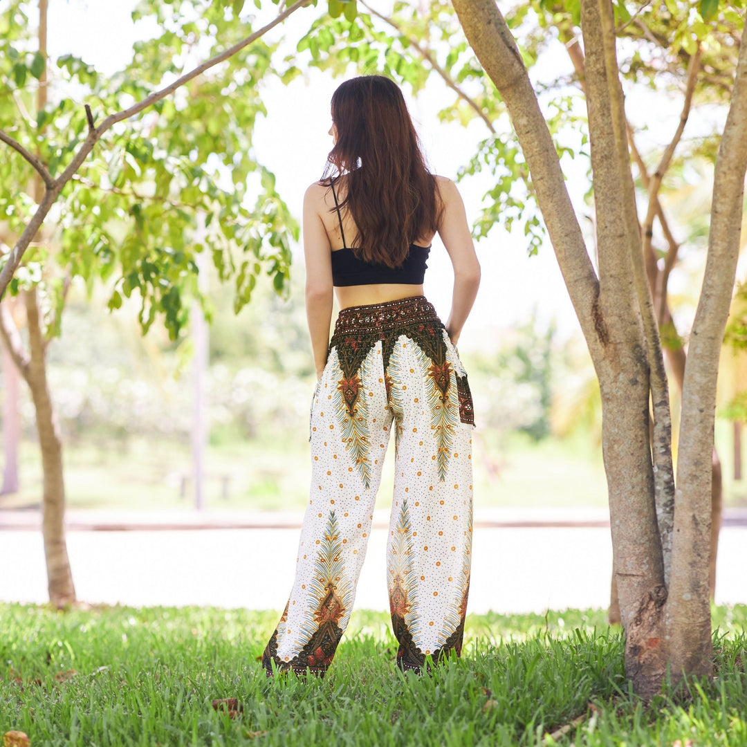 Boho Peacock Pants - Lannaclothesdesign Shop