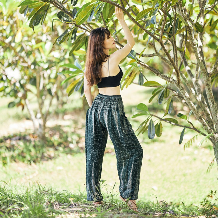 Peacock Harem Pants - Lannaclothesdesign Shop