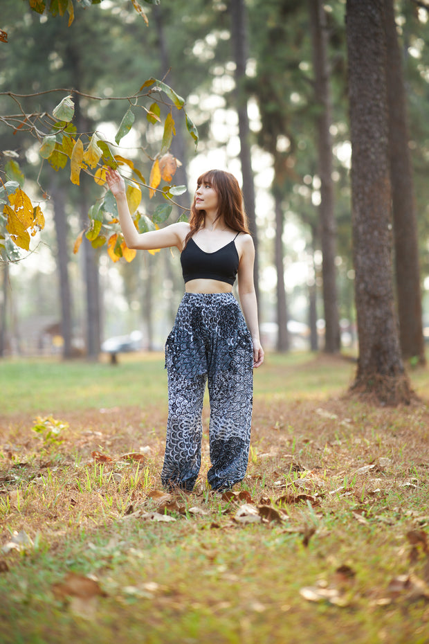 Colorful Peacock Harem Pants