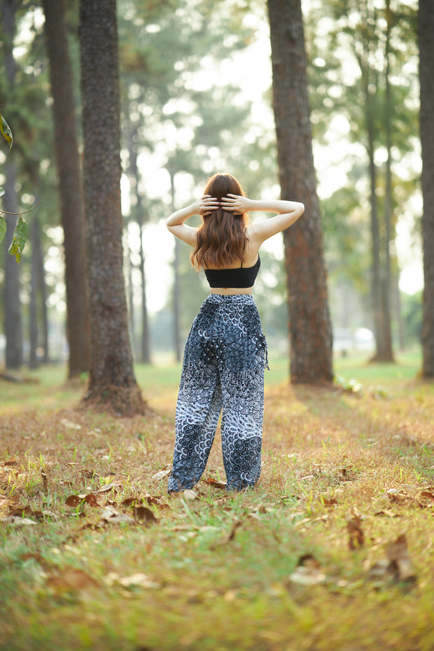 Colorful Peacock Harem Pants