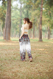 Flower Print Harem Pants