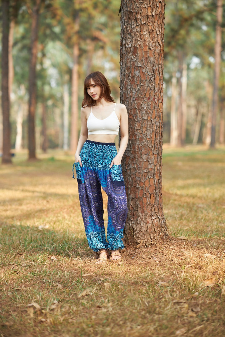 Mandala Harem Trousers - Lannaclothesdesign Shop