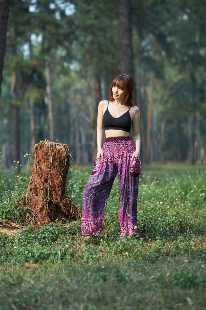 Mandala Harem Trousers - Lannaclothesdesign Shop