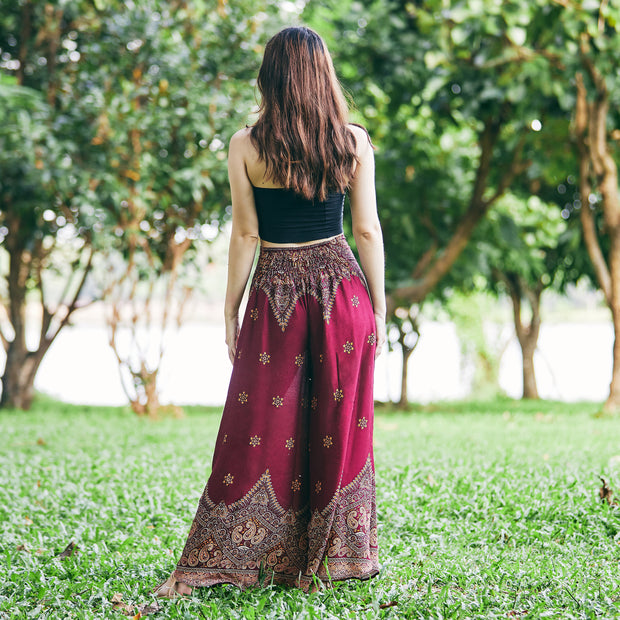 Rheane Boho Palazzo Pants for Women(S-XXL)/High Waisted Long Bell Bottom  Flare Pants : : Clothing, Shoes & Accessories