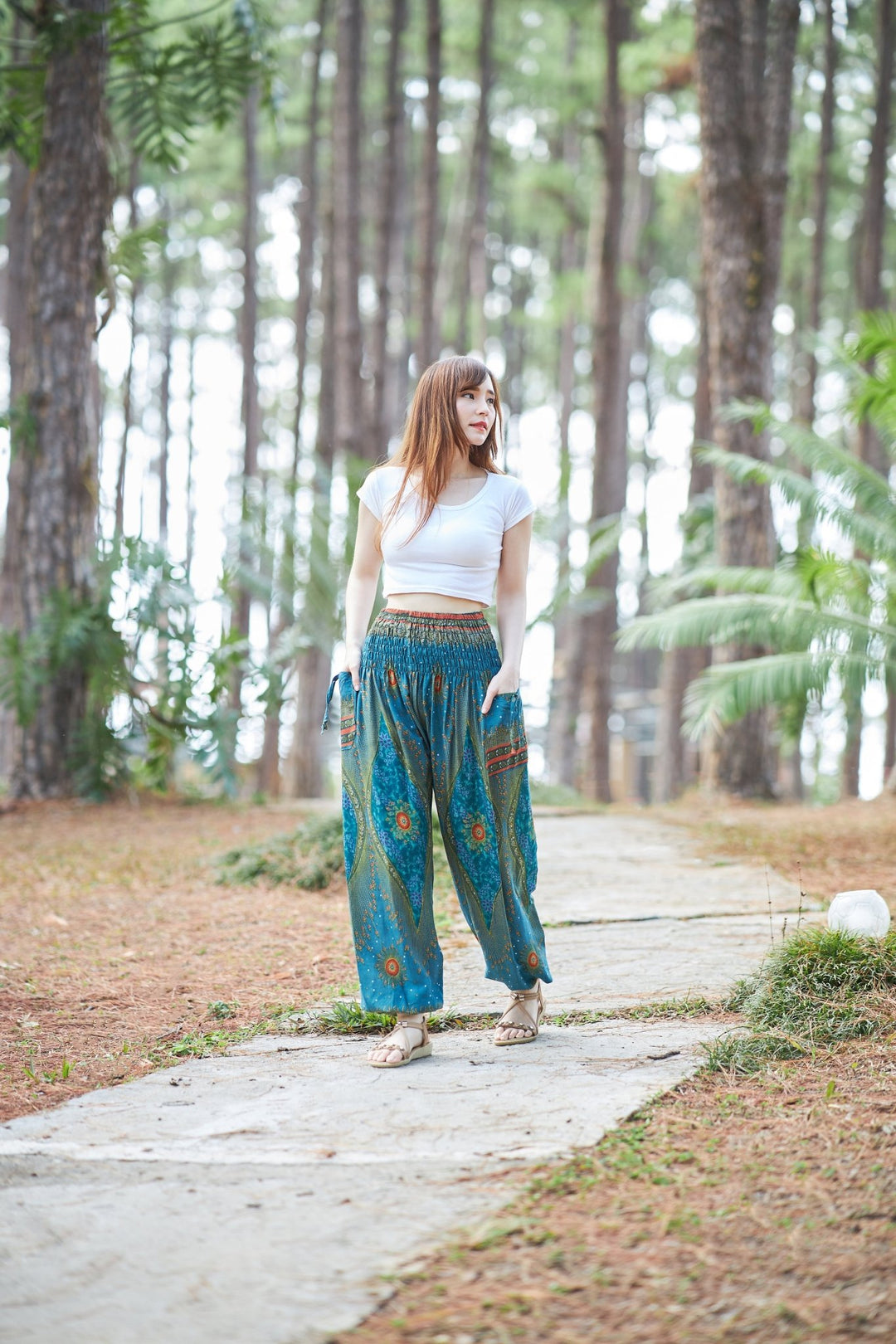 Floral Harem Pants - Lannaclothesdesign Shop