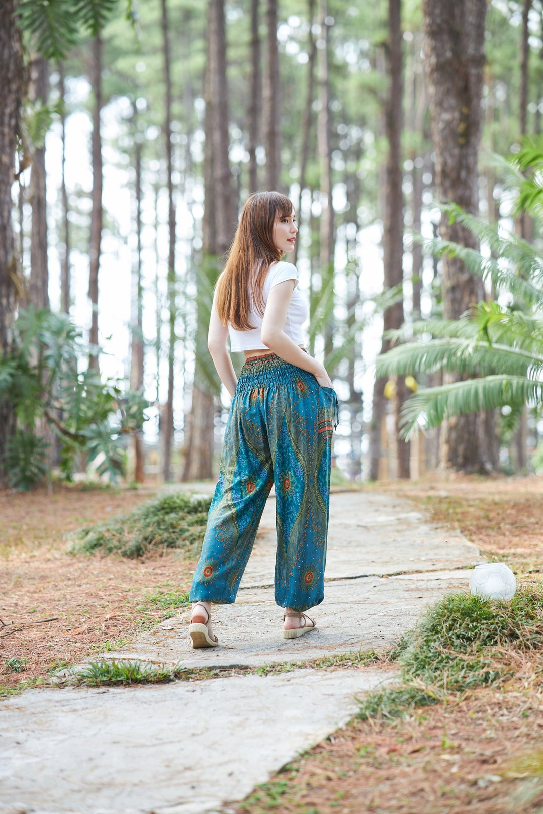 Floral Harem Pants - Lannaclothesdesign Shop