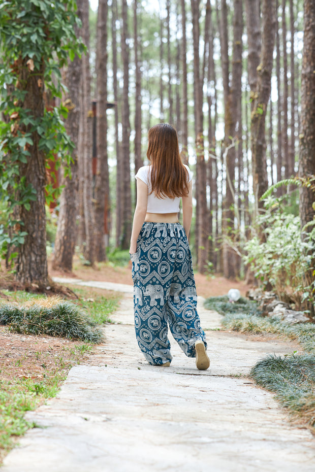 Elephant Harem Pants with Drawstring