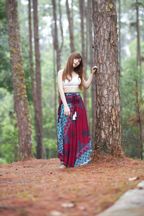 Flower Mandala Boho Skirts