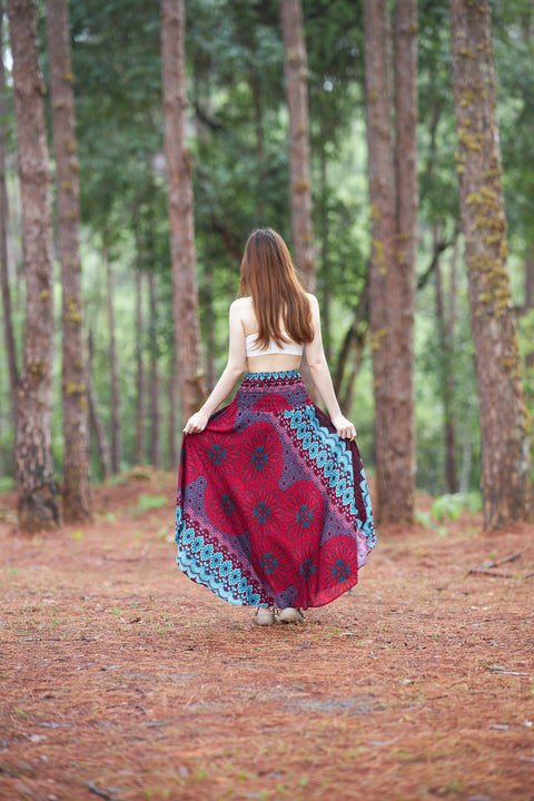 Flower Mandala Boho Skirts