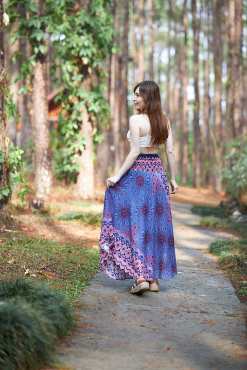 Flower Mandala Boho Skirts