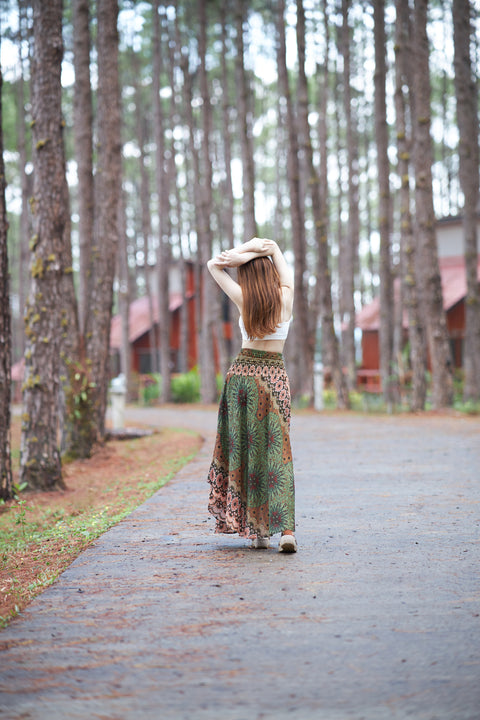 Flower Mandala Boho Skirts