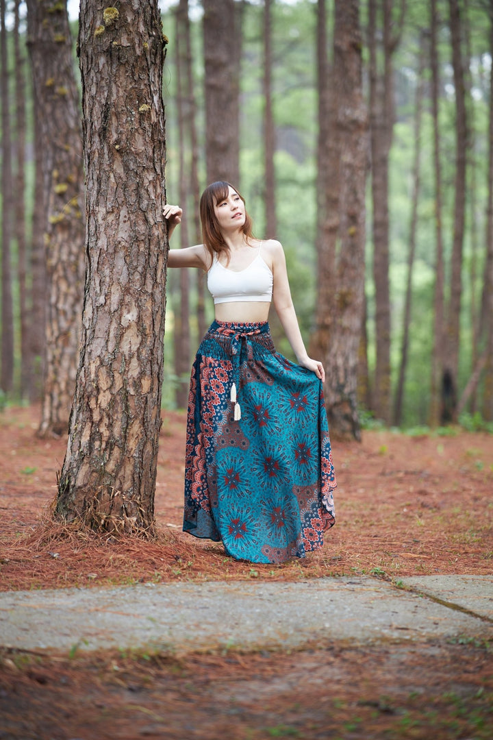 Flower Mandala Boho Skirts - Lannaclothesdesign Shop