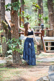 Double Rose Long Boho Skirts