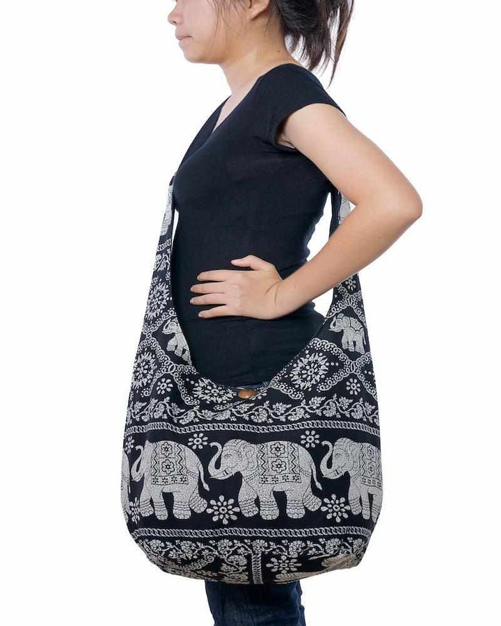 Black Elephant Handbag Black - Lannaclothesdesign Shop