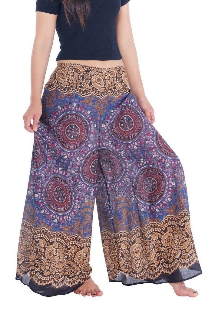 Lounge Rose Circle Palazzo Pants - Lannaclothesdesign Shop