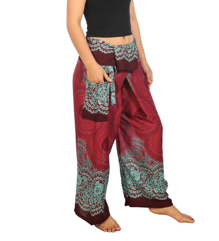 Mandala Fisherman Yoga Pants - Lannaclothesdesign Shop