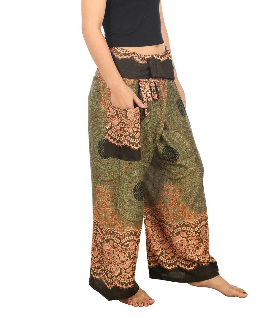 Mandala Fisherman Yoga Pants - Lannaclothesdesign Shop