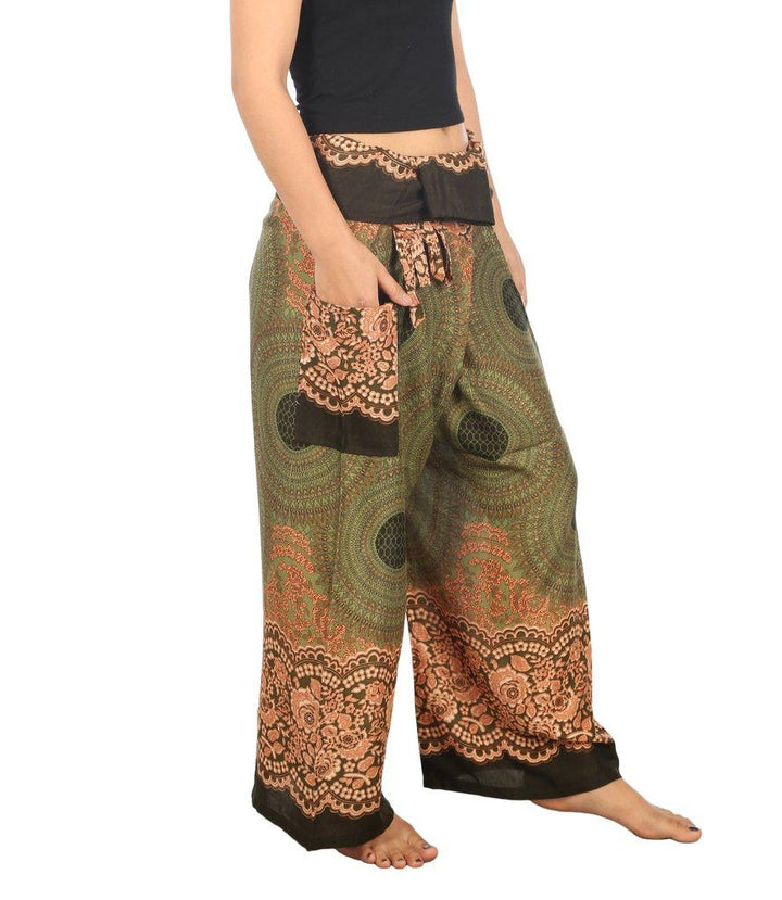 Mandala Fisherman Yoga Pants - Lannaclothesdesign Shop