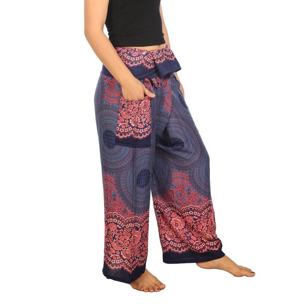 Mandala Fisherman Yoga Pants - Lannaclothesdesign Shop