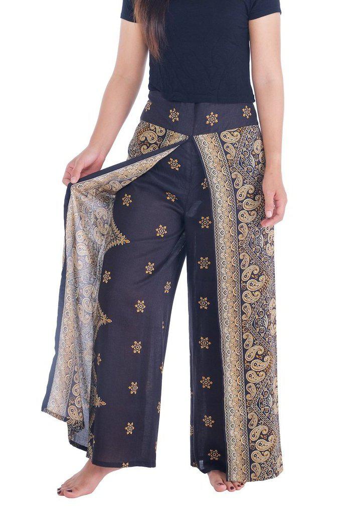 Peacock Flower Wide Legs - Lannaclothesdesign Shop