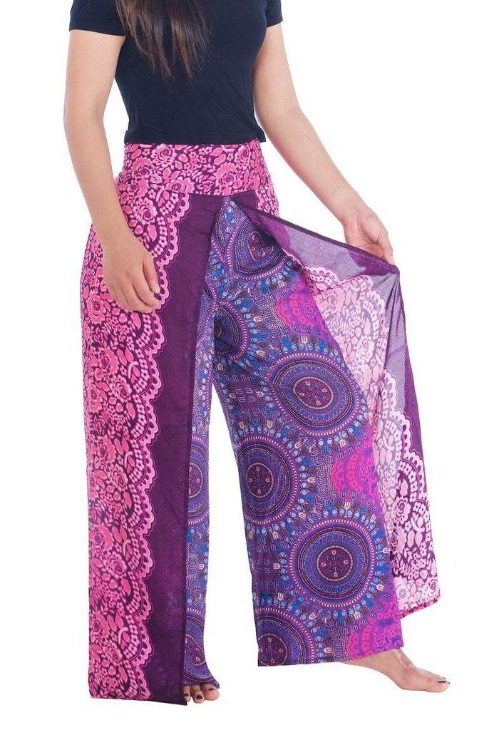 Rose Circle Wide Leg Pants - Lannaclothesdesign Shop