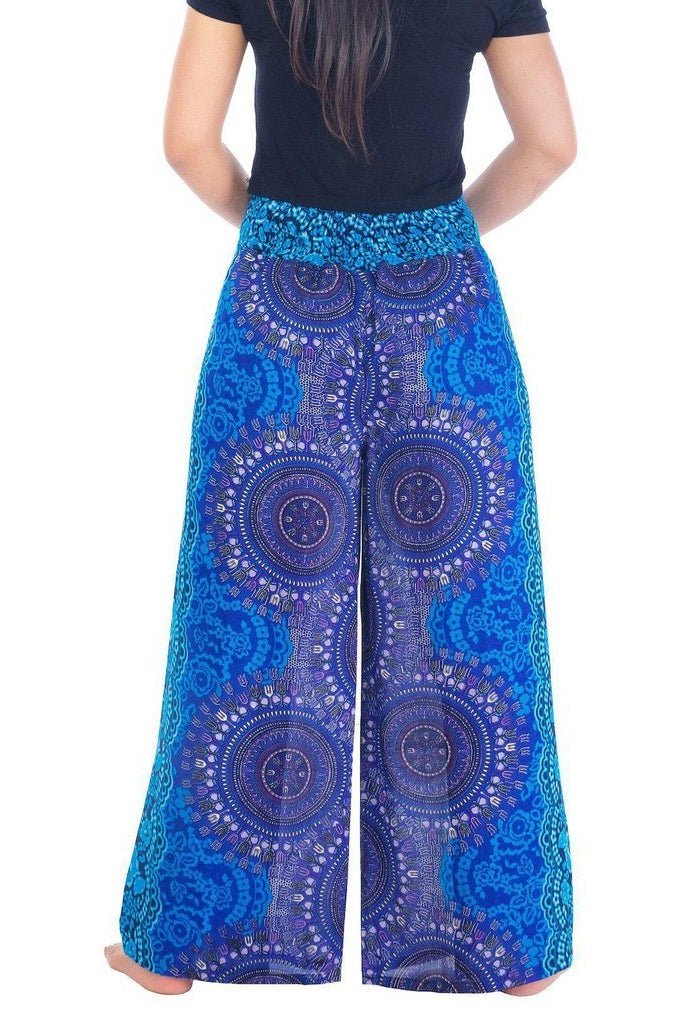 Rose Circle Wide Leg Pants - Lannaclothesdesign Shop