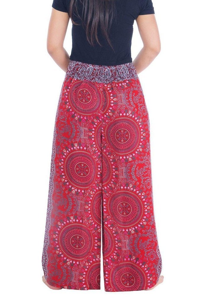 Rose Circle Wide Leg Pants - Lannaclothesdesign Shop