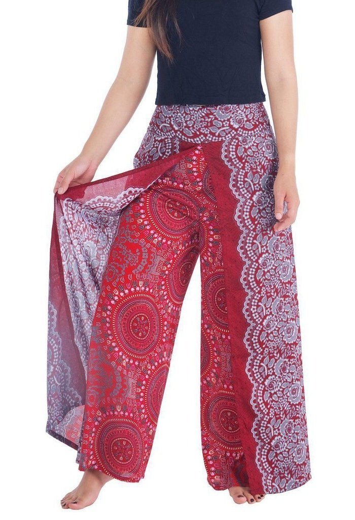 Rose Circle Wide Leg Pants - Lannaclothesdesign Shop