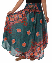 WOMEN MAXI SKIRT-Rayon Skirt-Lannaclothesdesign Shop-Length 37" S/M SIZE-Lannaclothesdesign Shop