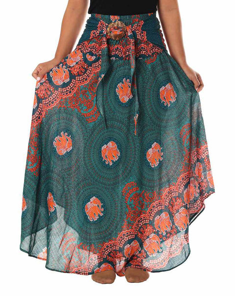 WOMEN MAXI SKIRT-Rayon Skirt-Lannaclothesdesign Shop-Lannaclothesdesign Shop