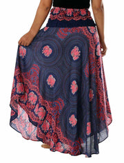 WOMEN MAXI SKIRT-Rayon Skirt-Lannaclothesdesign Shop-Lannaclothesdesign Shop