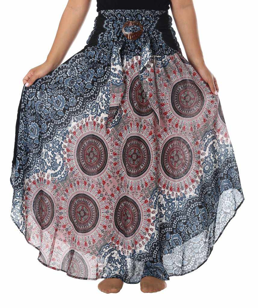 WOMEN BOHEMIAN MANDALA SKIRT - Lannaclothesdesign Shop