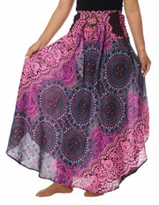 BOHO MAXI SKIRT Women Hippie Dress-Rayon Skirt-Lannaclothesdesign Shop-Length 37" S/M SIZE-Lannaclothesdesign Shop