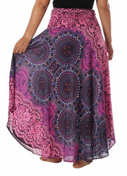 BOHO MAXI SKIRT Women Hippie Dress-Rayon Skirt-Lannaclothesdesign Shop-Lannaclothesdesign Shop