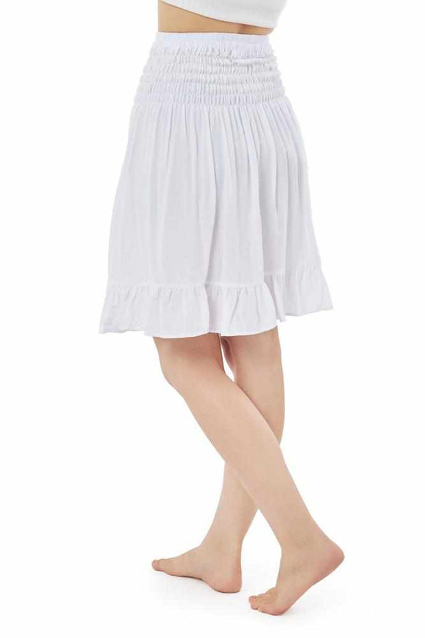 PLAIN HIGH WAISTED SKIRT