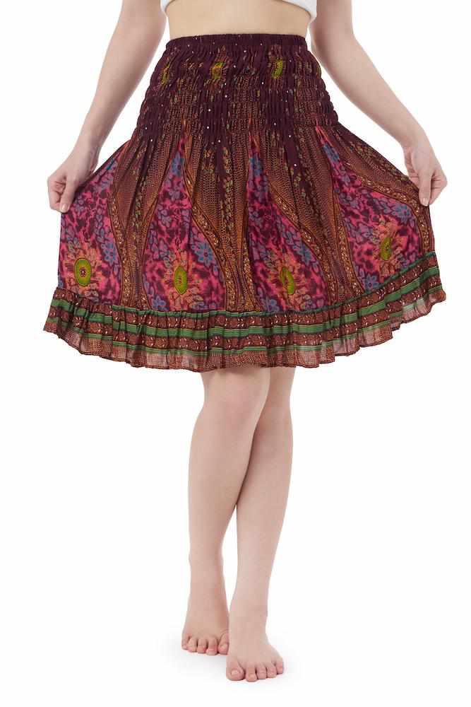 HIGH WAISTED FLORAL SKIRT - Lannaclothesdesign Shop