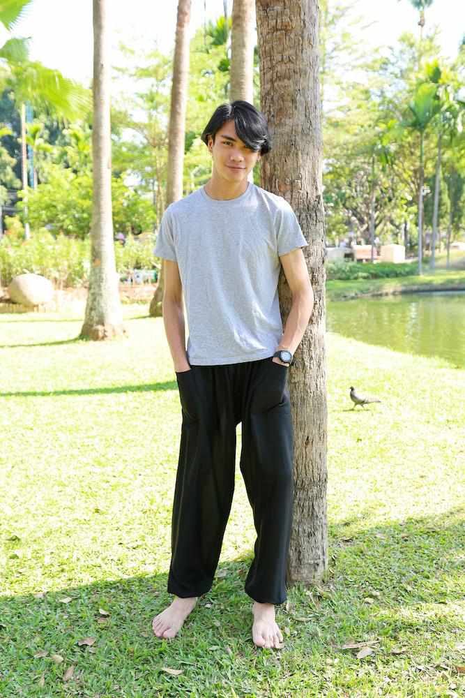 MEN BLACK HAREM PANTS - Lannaclothesdesign Shop
