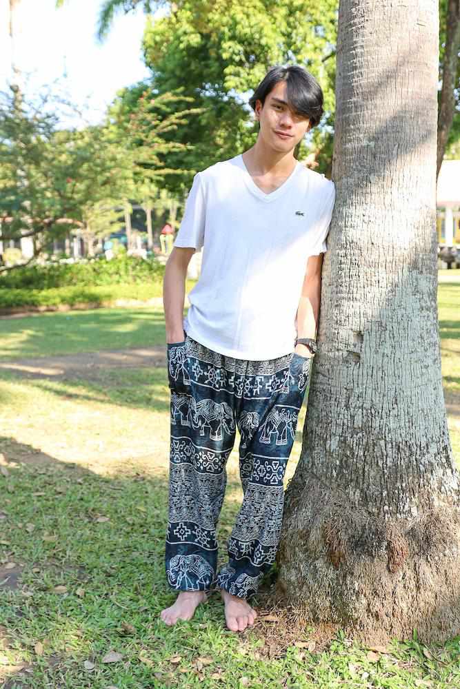 Elephant Printed HIPPIE PANTS MEN - Lannaclothesdesign Shop