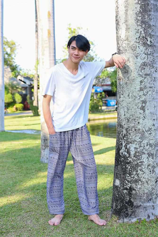 MEN BOHO RAYON PANTS - Lannaclothesdesign Shop
