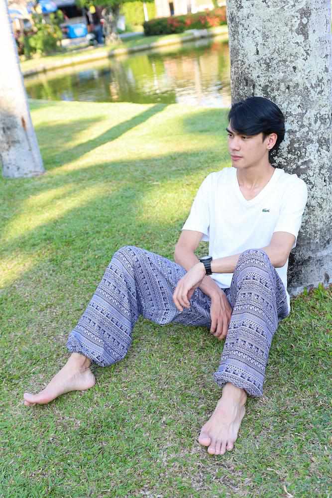 MEN BOHO RAYON PANTS - Lannaclothesdesign Shop