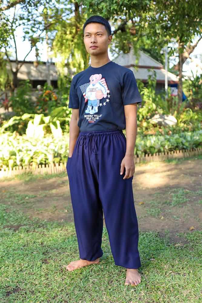 MEN BLACK HAREM PANTS - Lannaclothesdesign Shop