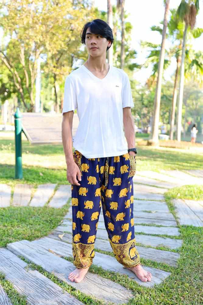 MENS LOUNGE BOHO PANTS - Lannaclothesdesign Shop