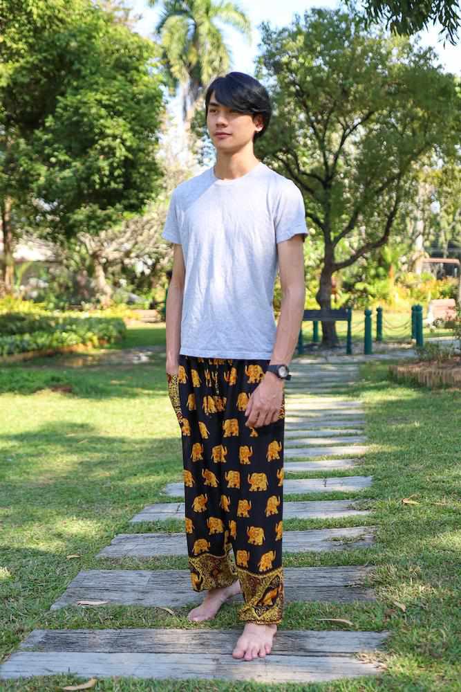 MENS LOUNGE BOHO PANTS - Lannaclothesdesign Shop