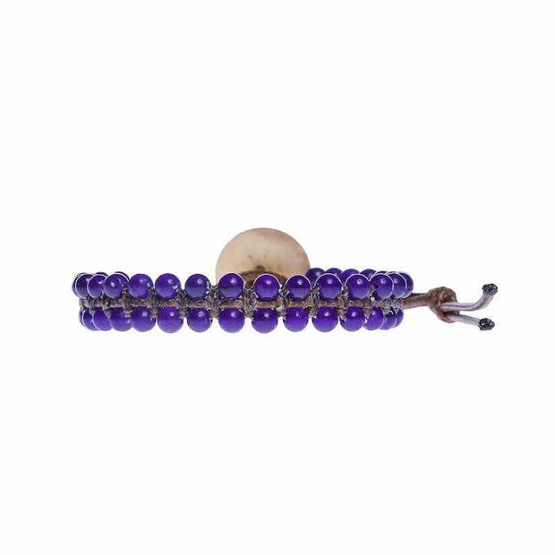 Amethyst Boho Bracelet-Bracelet-Lannaclothesdesign Shop-Lannaclothesdesign Shop