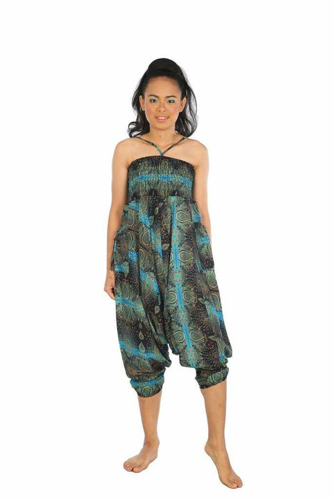 Baggy Harem Pants-Harem Jumpsuit-Lannaclothesdesign Shop-Light Blue-Small-Medium-Lannaclothesdesign Shop