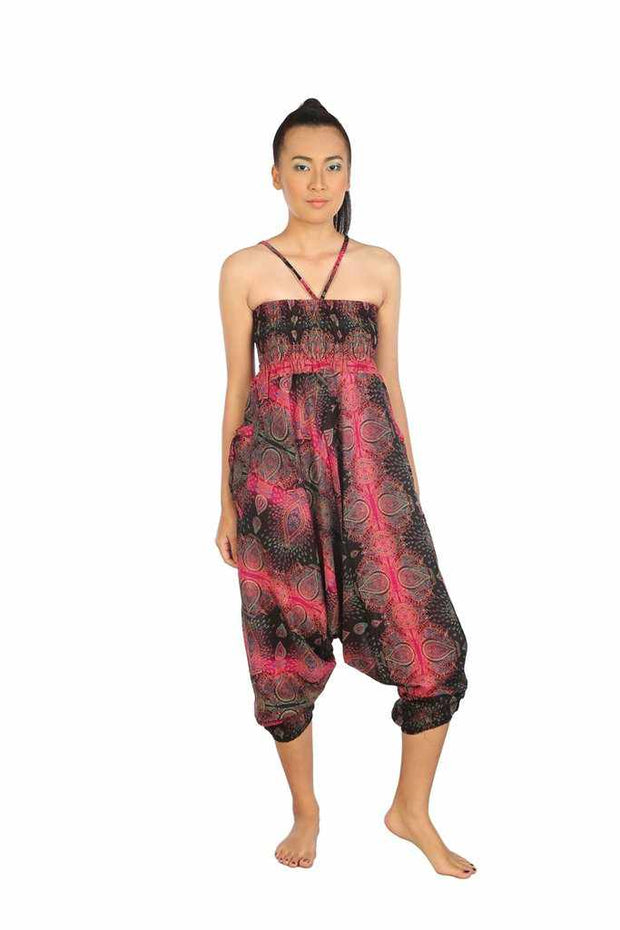 Baggy Harem Pants-Harem Jumpsuit-Lannaclothesdesign Shop-Pink-Small-Medium-Lannaclothesdesign Shop
