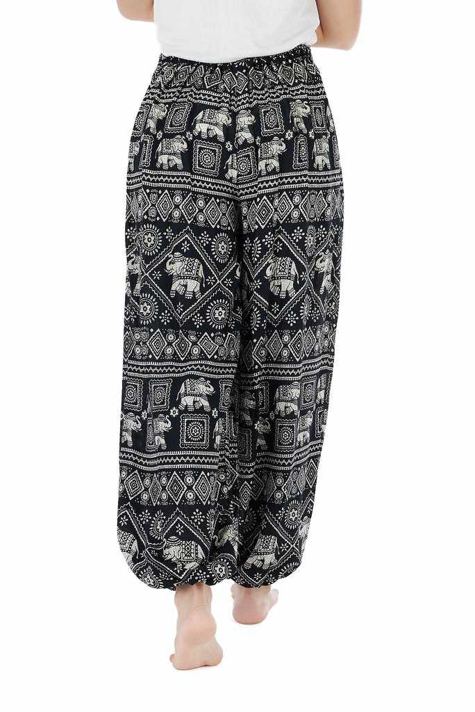 Black Thai Elephant Pants - Lannaclothesdesign Shop