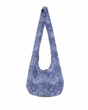 Blue Shoulder Bag-Bags-Lannaclothesdesign Shop-Lannaclothesdesign Shop