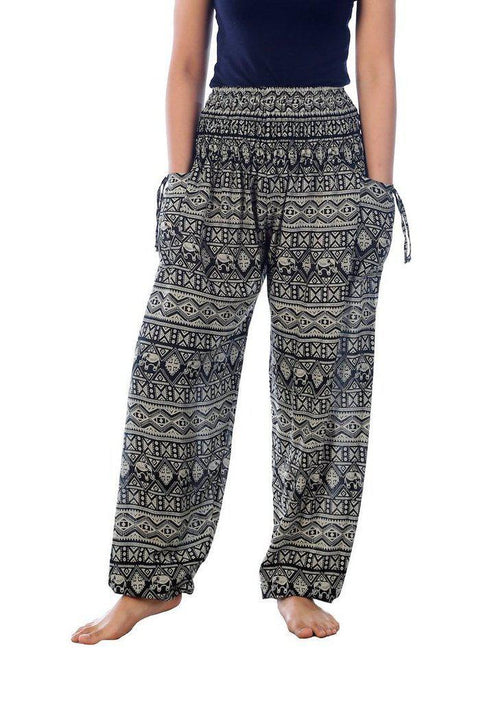 Elephant Print Yoga Pants One Size Fit Most